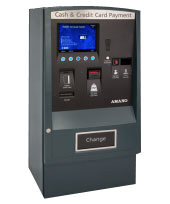 AMG-6800 / Cajero automático para boletos de banda magnética con aceptador de billetes y monedas.